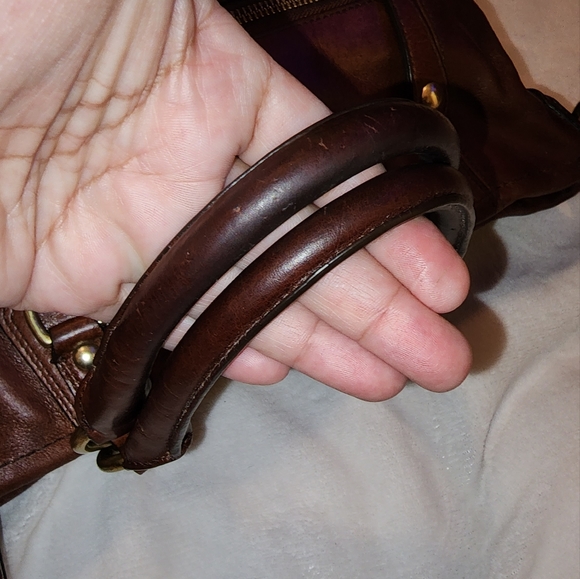 Coach Madison Julianne Brown Leather Shoulder Bag 12935 - Picture 13 of 16